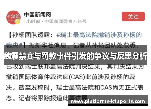 魏震禁赛与罚款事件引发的争议与反思分析